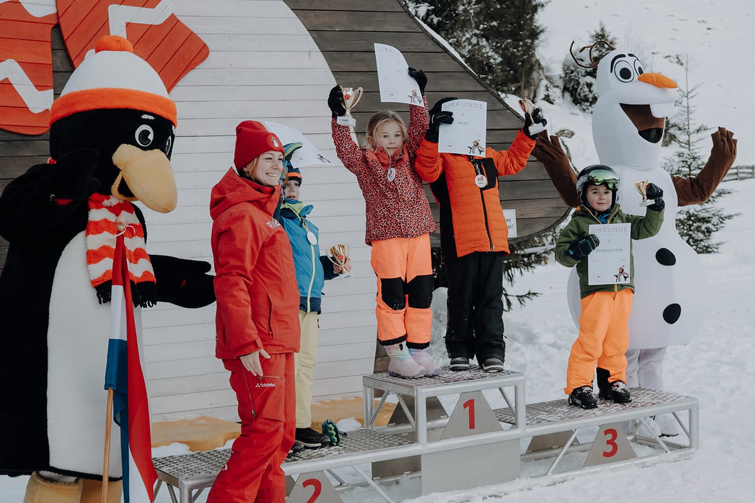 Siegerehrung nach dem Abschlussrennen