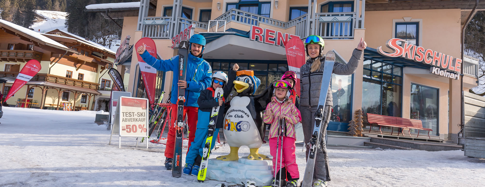 Packages für den Familien-Skiurlaub / Skikurs + Skiausrüstung